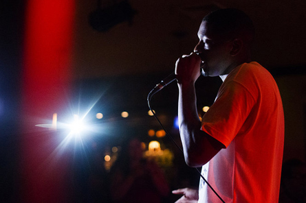 J. Bair at album release party. Photo by pennlive.com.