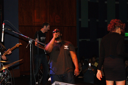 Phonte (front) and Nicolay. Photo by Leon Laing.