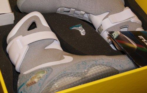 Nike Air Mag from 2013 expo. Photo by Leon Laing.